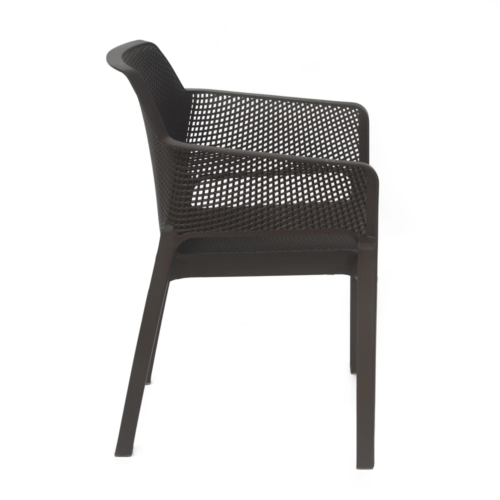 Nilkamal Orchid Captain 1 + 4 Chair Dining Set (Rust Brown) - Image 5