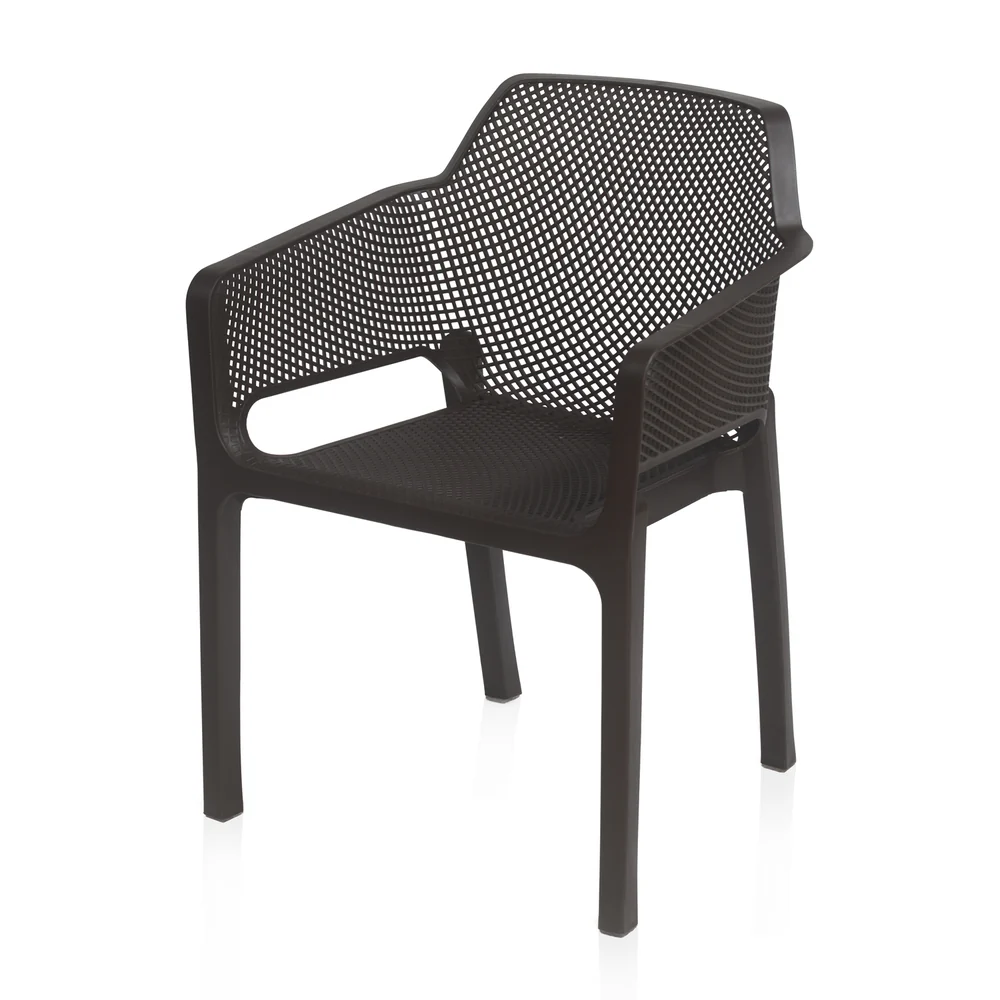 Nilkamal Orchid Captain 1 + 4 Chair Dining Set (Rust Brown) - Image 7