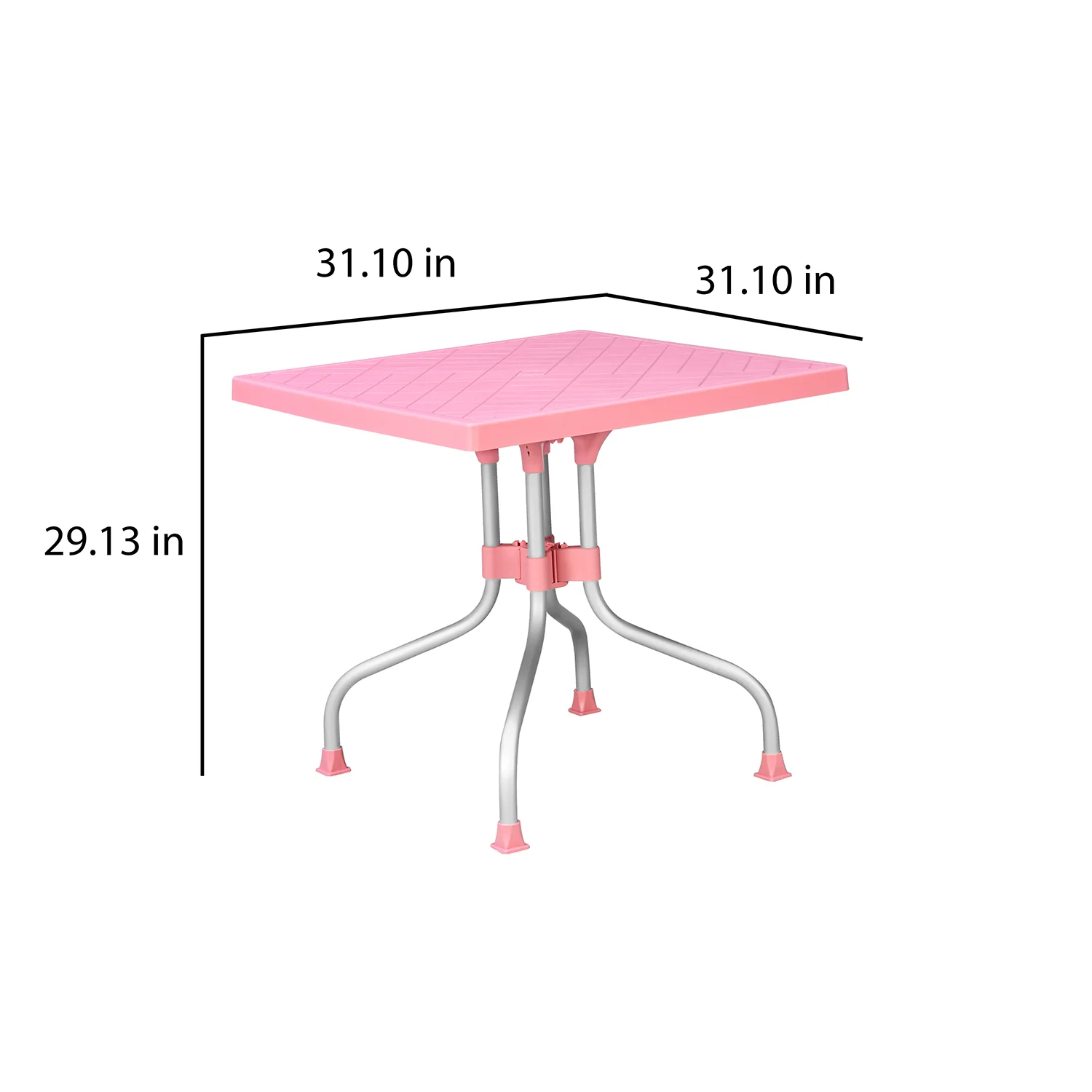 Nilkamal Orchid 4 Seater Plastic Dining Table - Image 18