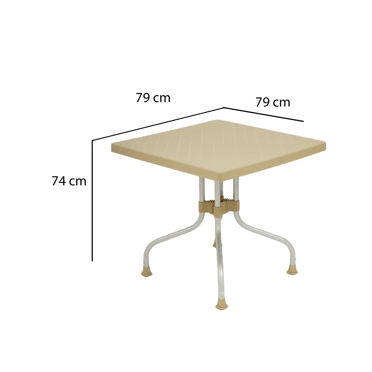 Nilkamal Orchid 4 Seater Plastic Dining Table - Image 32