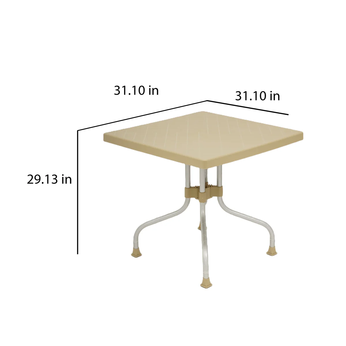 Nilkamal Orchid 4 Seater Plastic Dining Table - Image 33