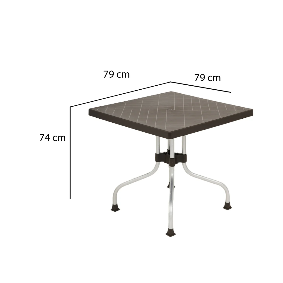 Nilkamal Orchid 4 Seater Plastic Dining Table - Image 39