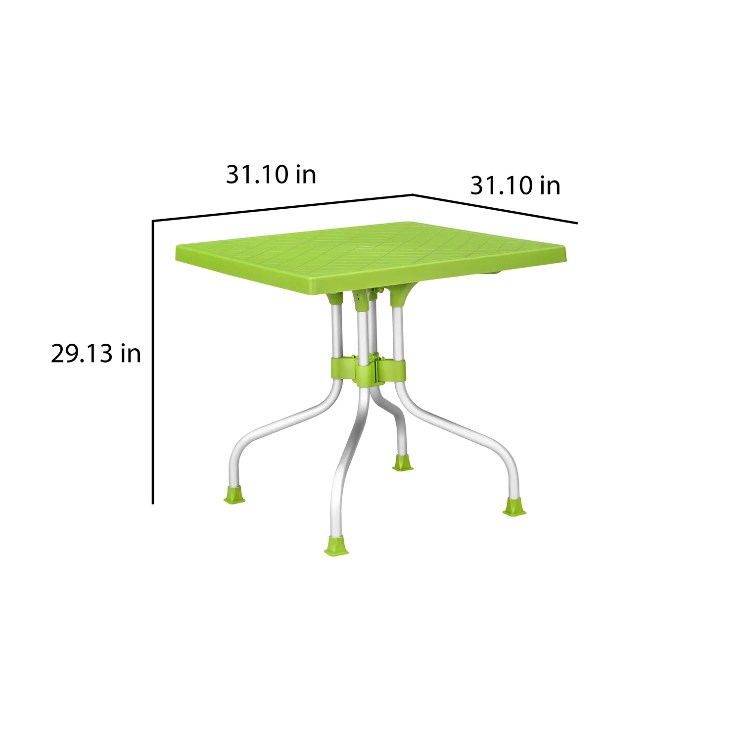 Nilkamal Orchid 4 Seater Plastic Dining Table - Image 8
