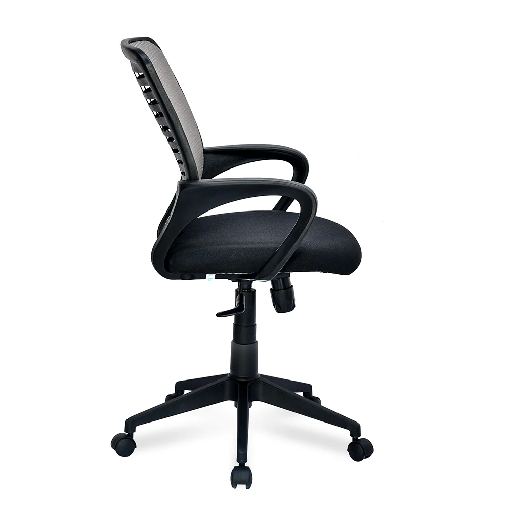 Nilkamal Otis Mid Back Mesh Office Chair (Black & Grey) - Image 4
