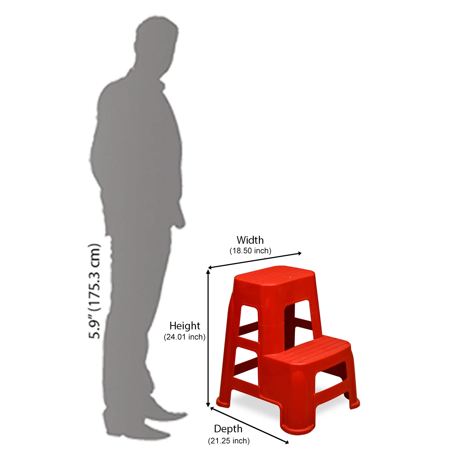 Nilkamal Plastic Step Stool - Image 13