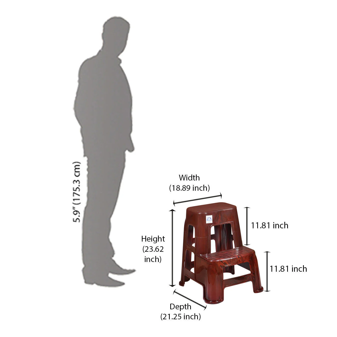 Nilkamal Plastic Step Stool - Image 48