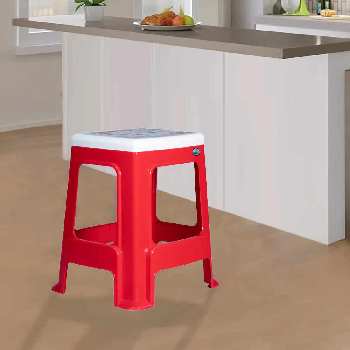 Nilkamal Floral Top Plastic Stool - Image 6