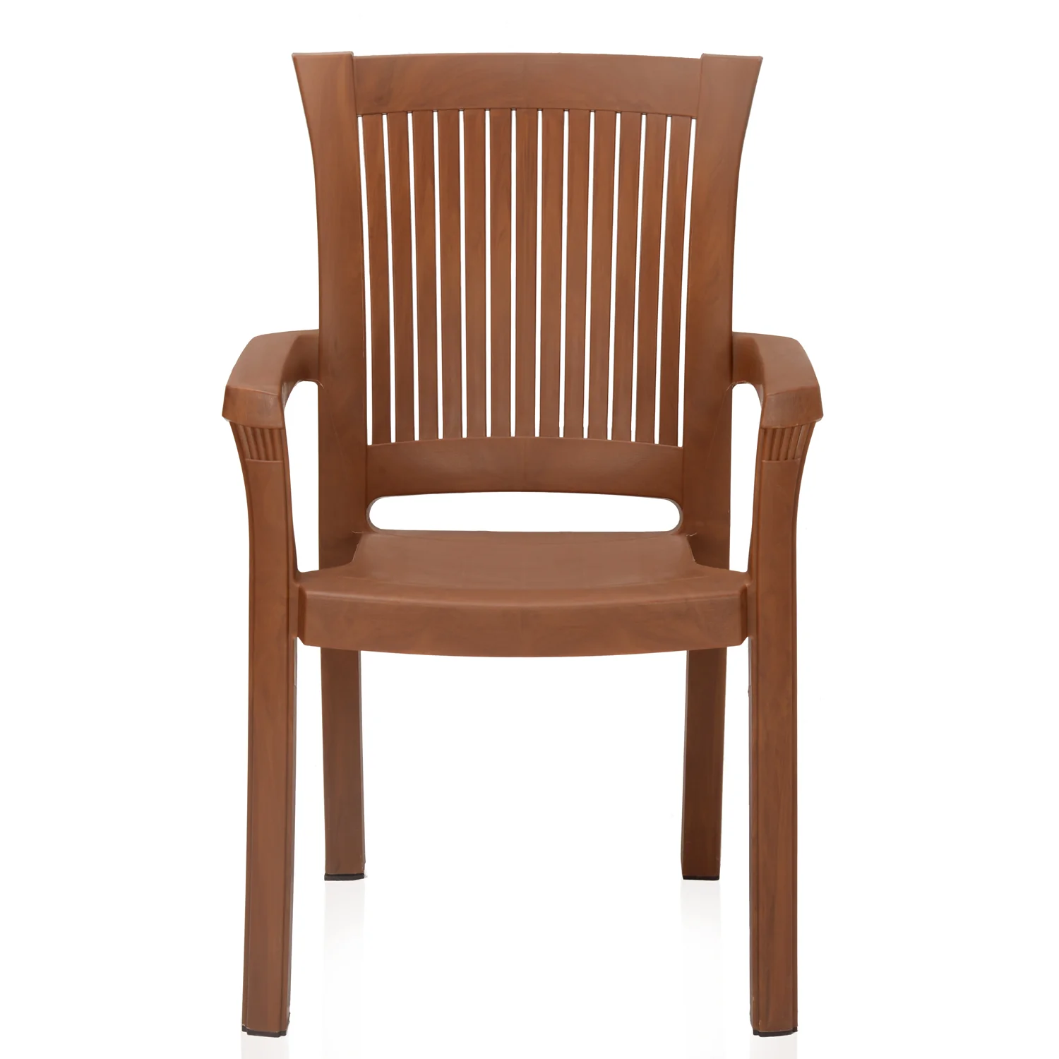 Nilkamal Platinum Plastic Arm Chair (Mango Wood) - Image 2