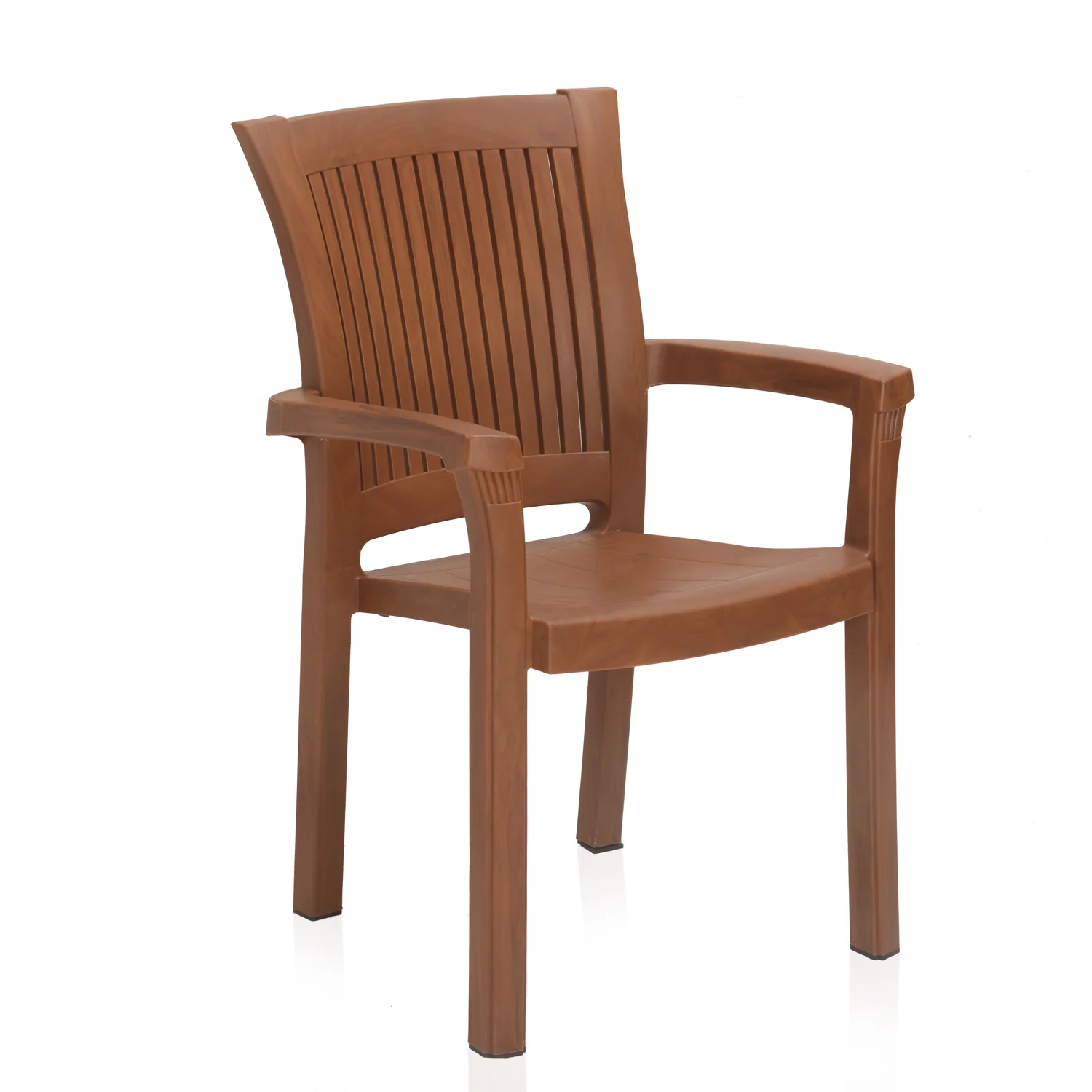 Nilkamal Platinum Plastic Arm Chair (Mango Wood) - Image 3