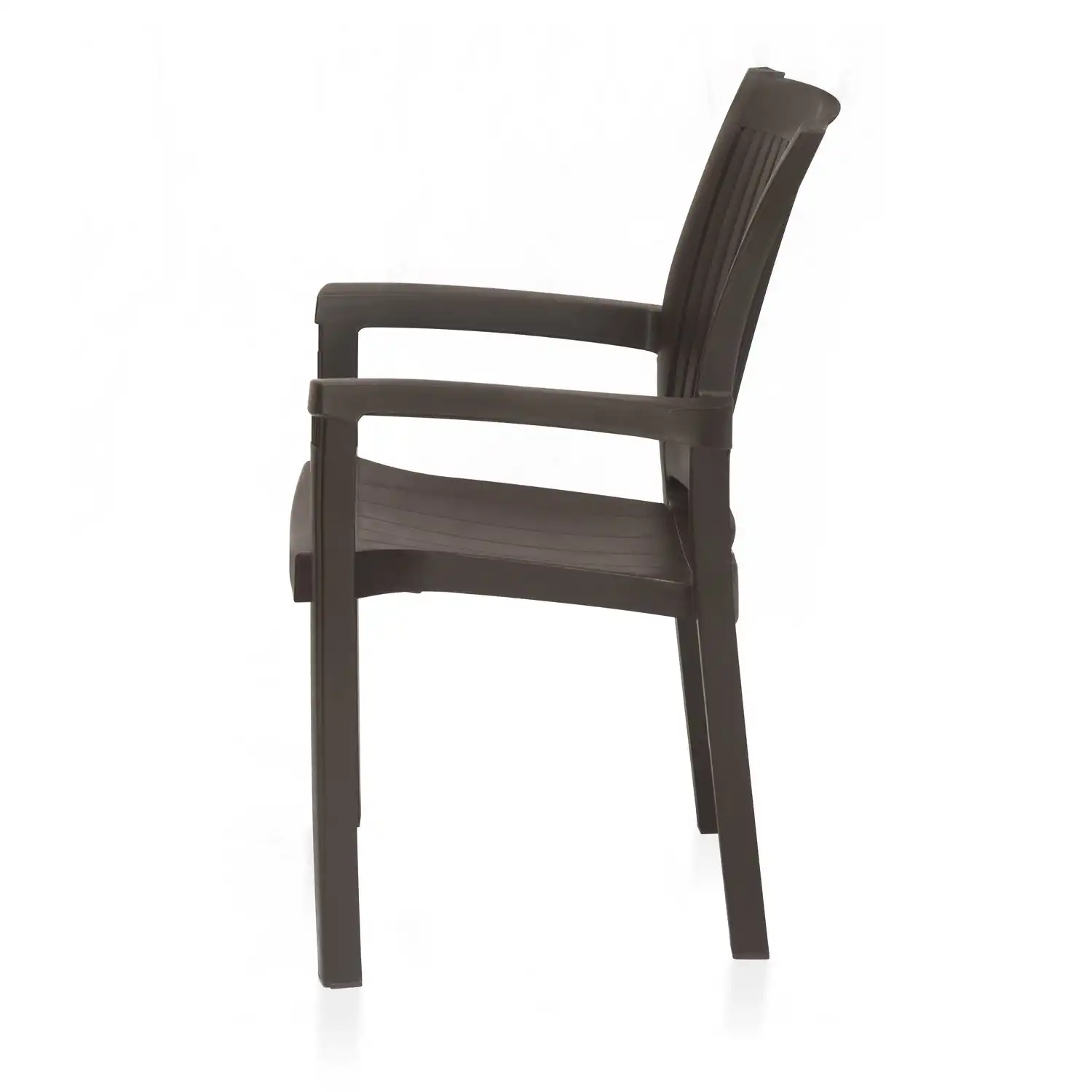 Nilkamal Platinum Plastic Arm Chair (Season Rust Brown) - Image 5