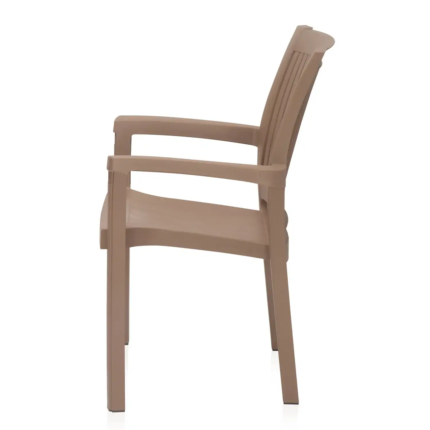 Nilkamal Platinum Premium Plastic Arm Chair (Rattan Dark Beige) - Image 7