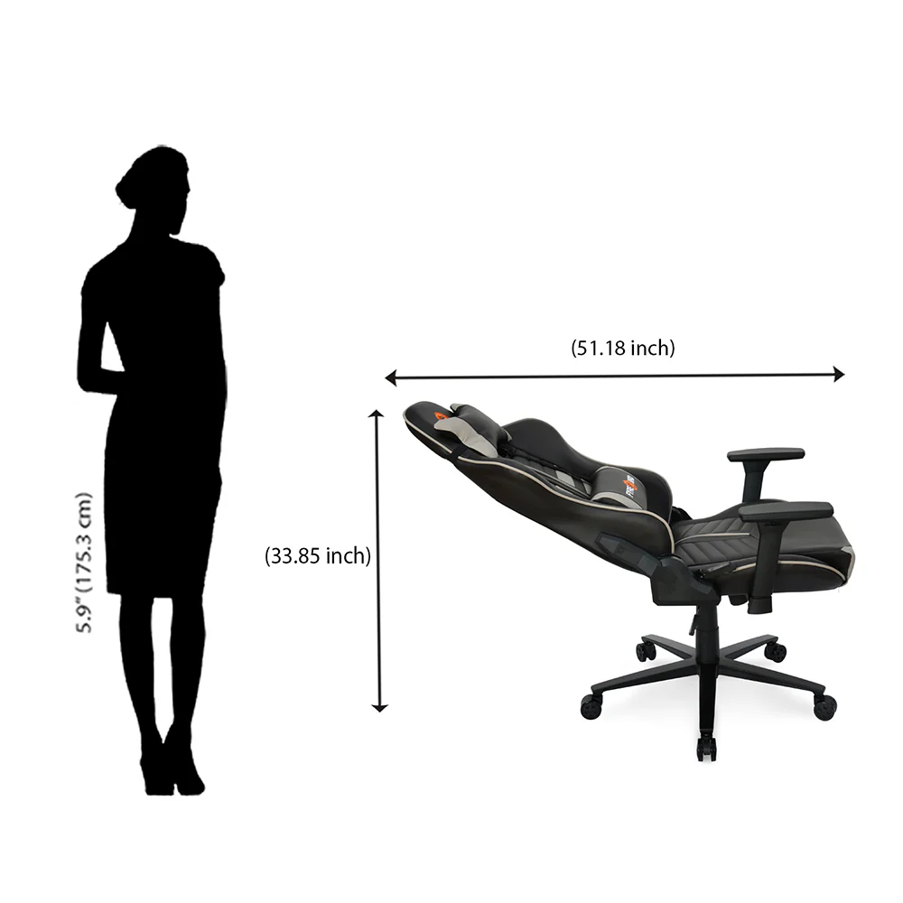Nilkamal Fyrebird Razos Gaming Chair (Brown / Beige) - Image 21