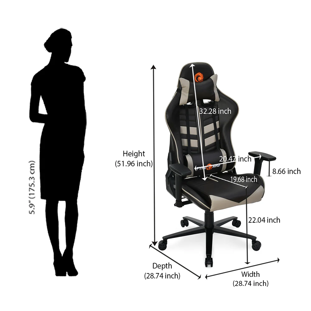 Nilkamal Fyrebird Razos Gaming Chair (Brown / Beige) - Image 24