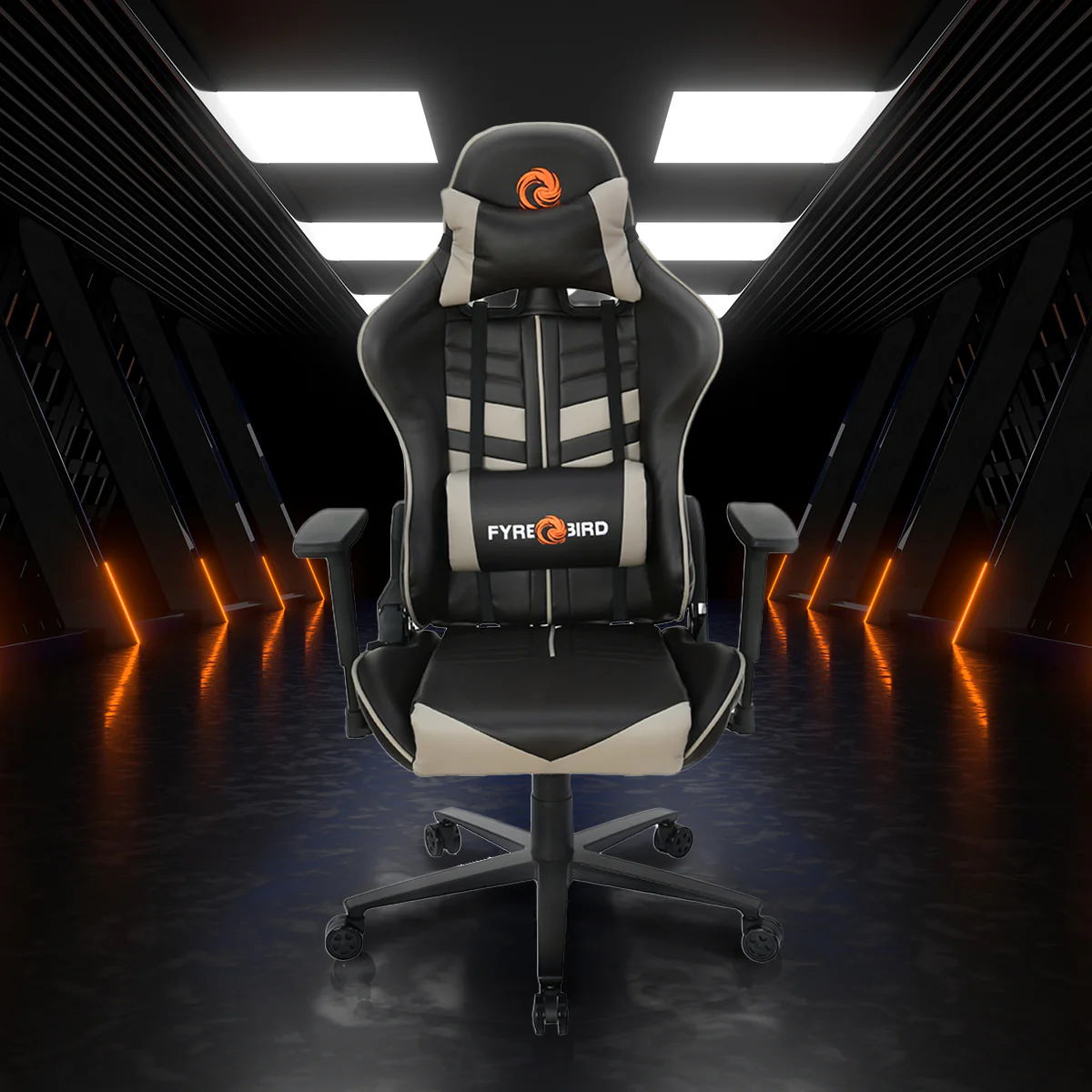 Nilkamal Fyrebird Razos Gaming Chair (Brown / Beige) - Image 3