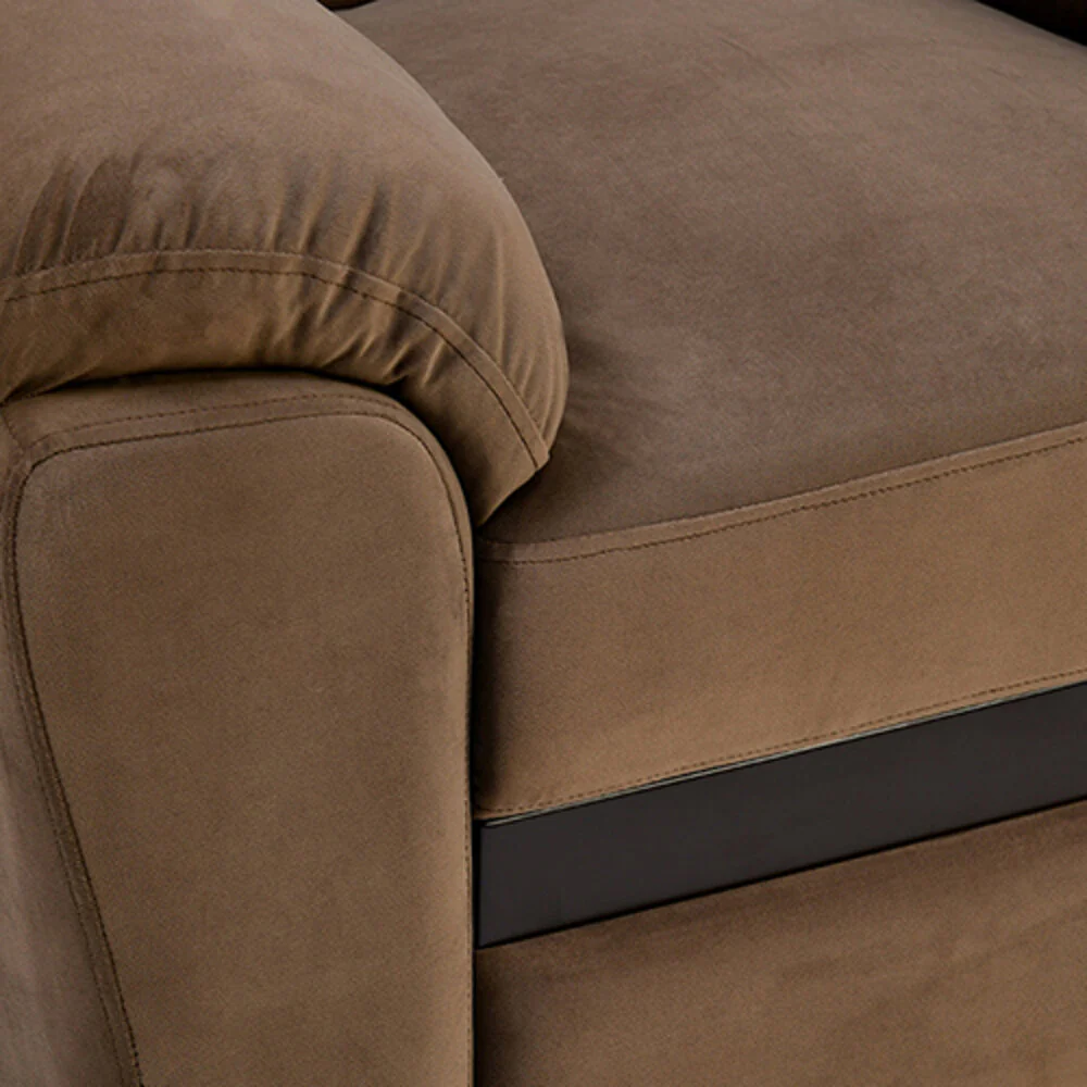 Nilkamal Rebecca 1 Seater Velvette Sofa (Brown) - Image 8