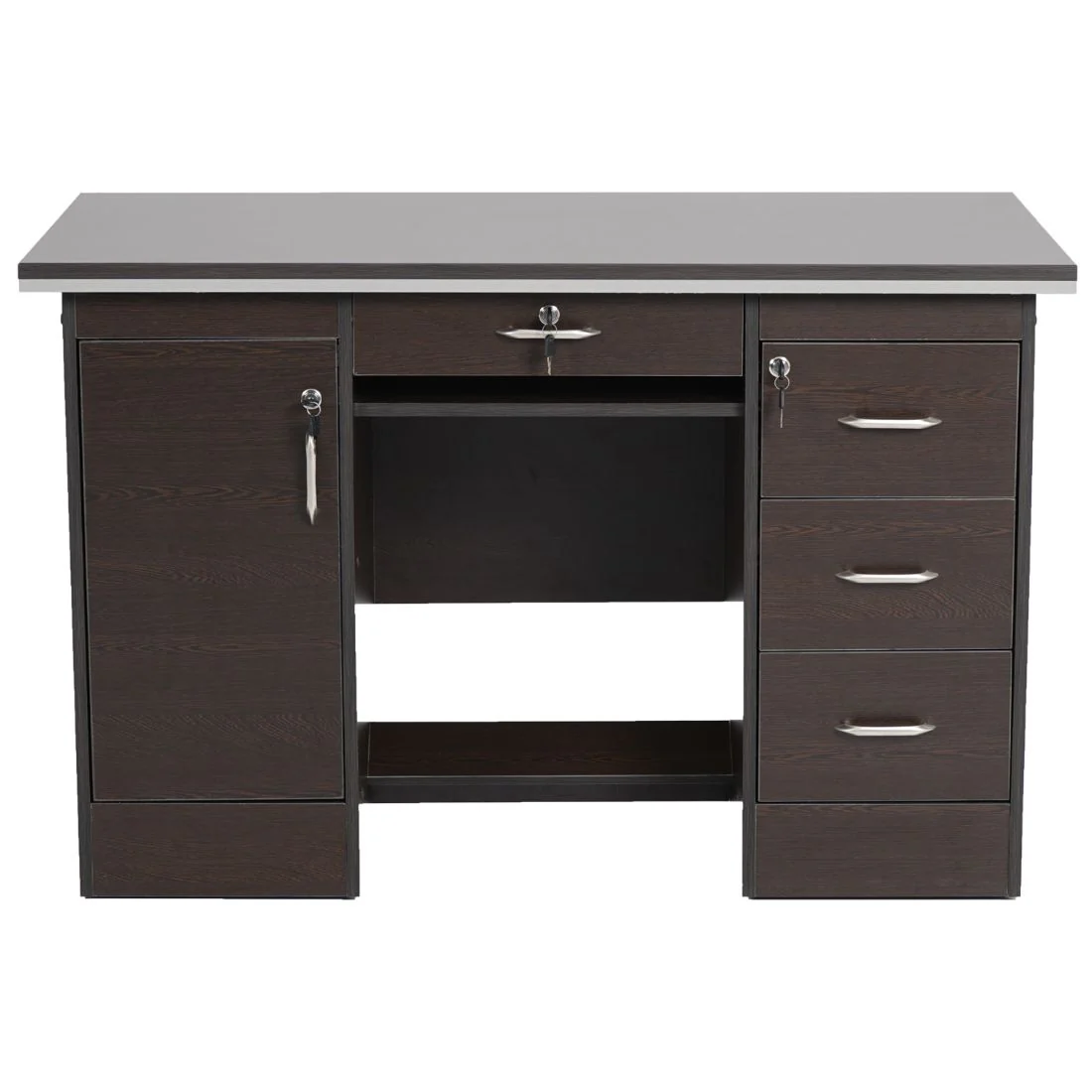 Nilkamal Recardo Office Table (New Wenge) - Image 3
