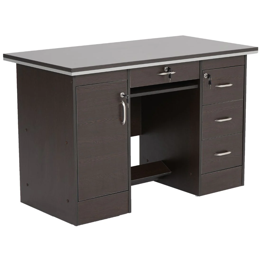Nilkamal Recardo Office Table (New Wenge) - Image 4