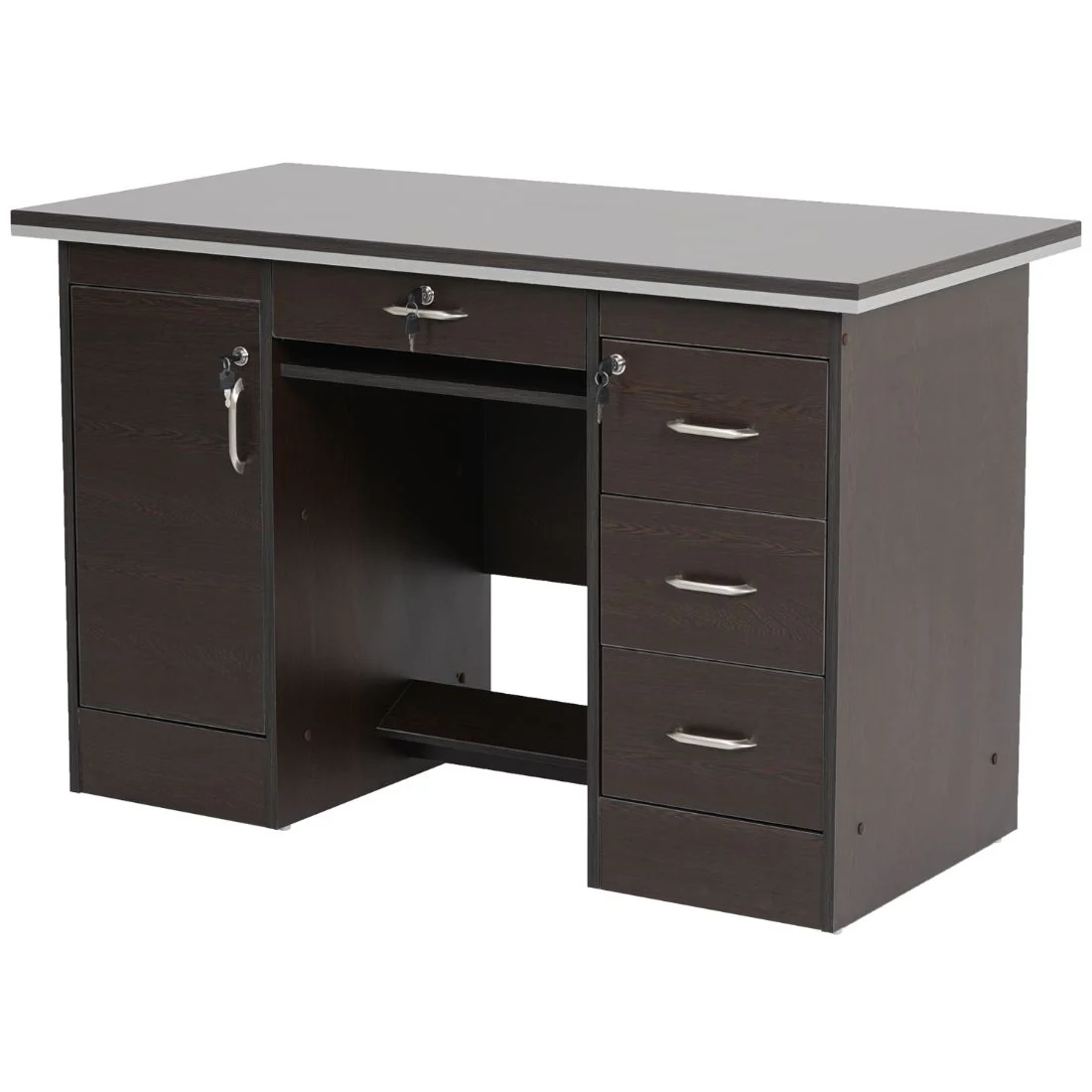 Nilkamal Recardo Office Table (New Wenge) - Image 5