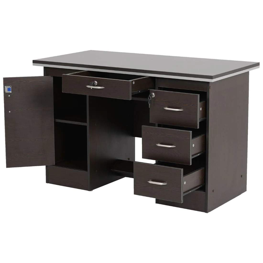 Nilkamal Recardo Office Table (New Wenge) - Image 7