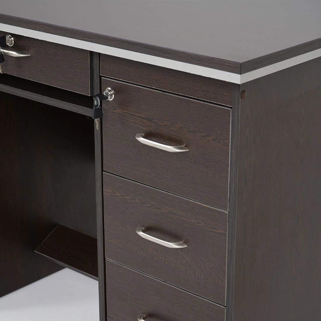 Nilkamal Recardo Office Table (New Wenge) - Image 8