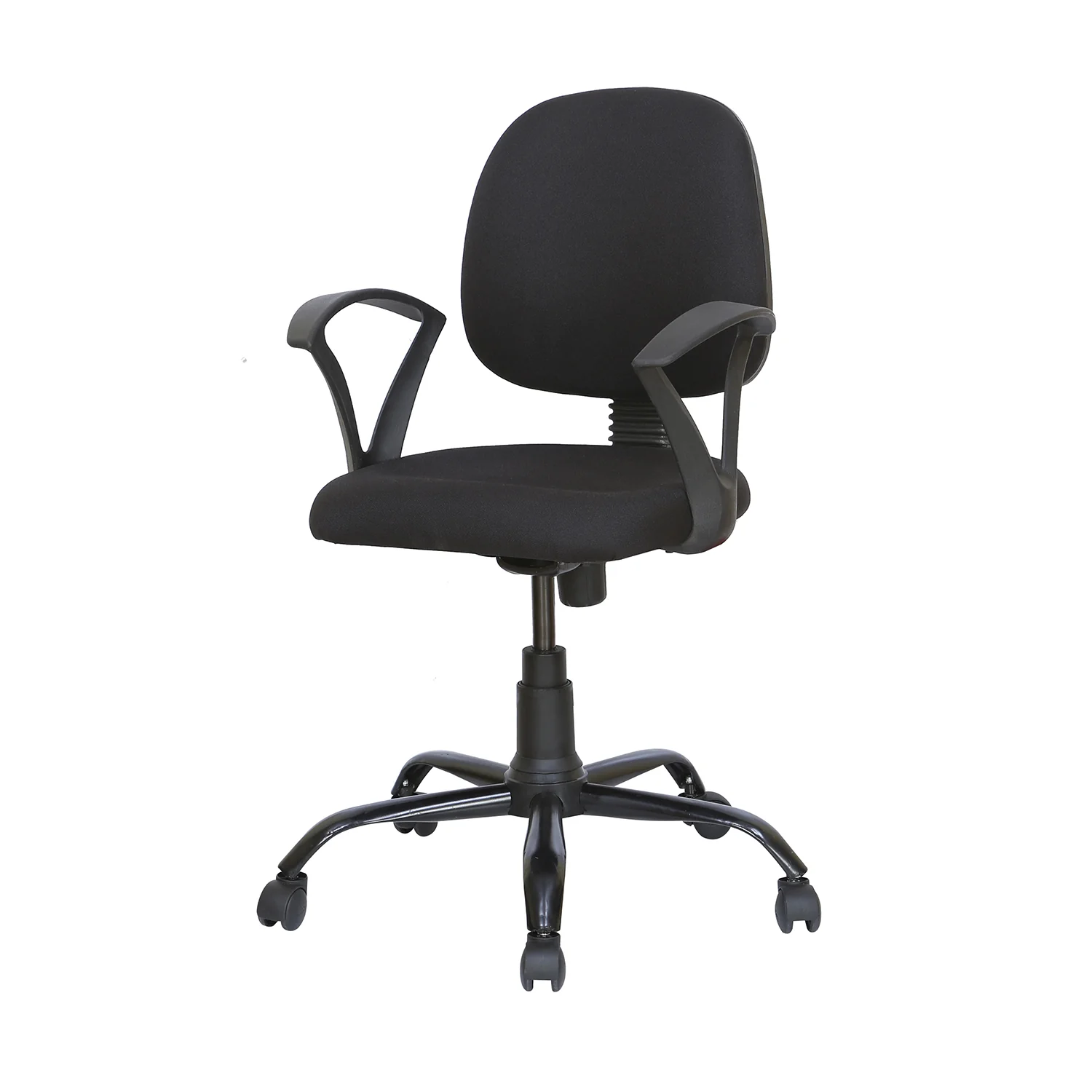 Nilkamal Remus Mid Back Fabric Chair (Black) - Image 4