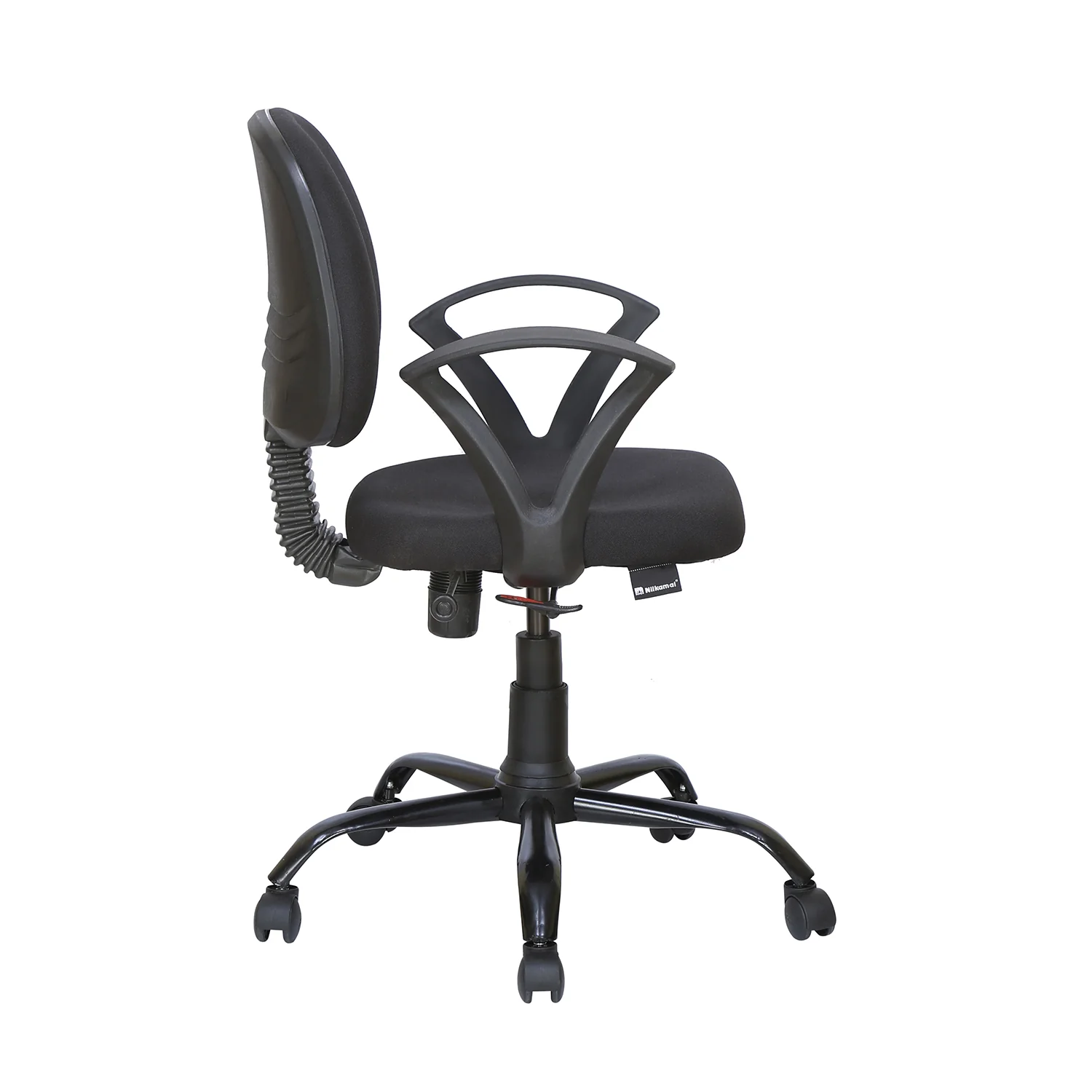 Nilkamal Remus Mid Back Fabric Chair (Black) - Image 5