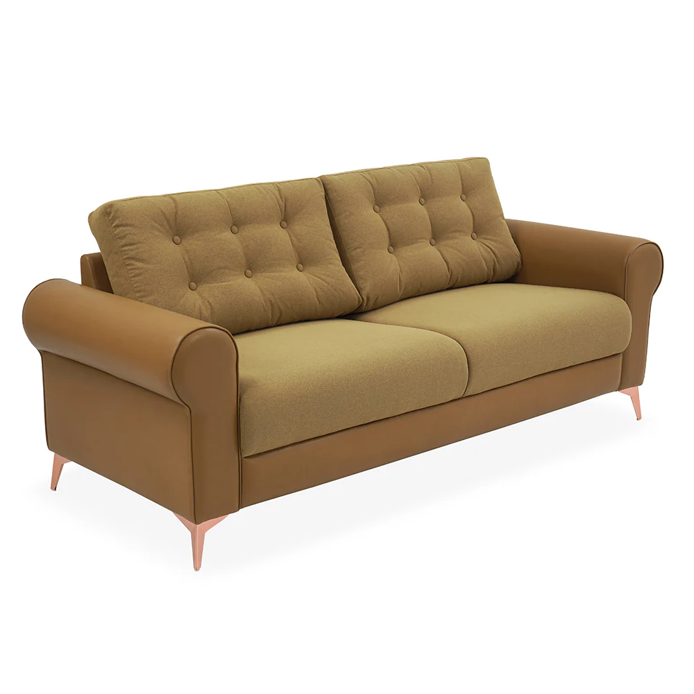 Nilkamal Rippon 3 Seater Sofa (Brown) - Image 4