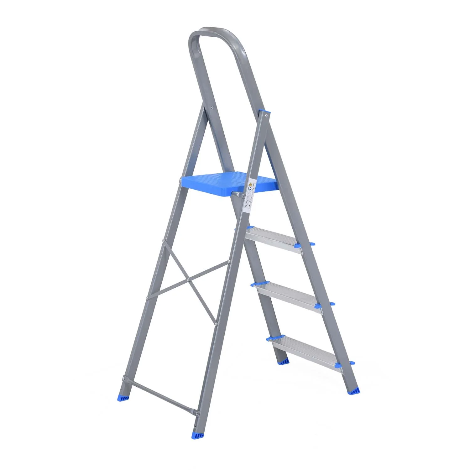 Nilkamal Rise 4 Step Steel Ladder (Grey) - Image 8