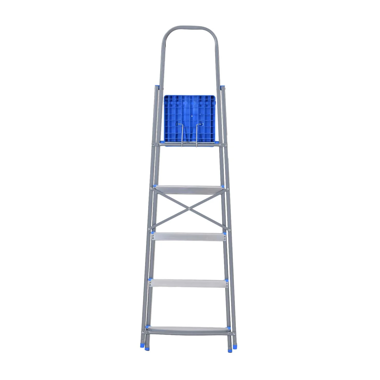 Nilkamal Rise 5 Step Steel Ladder (Grey) - Image 12
