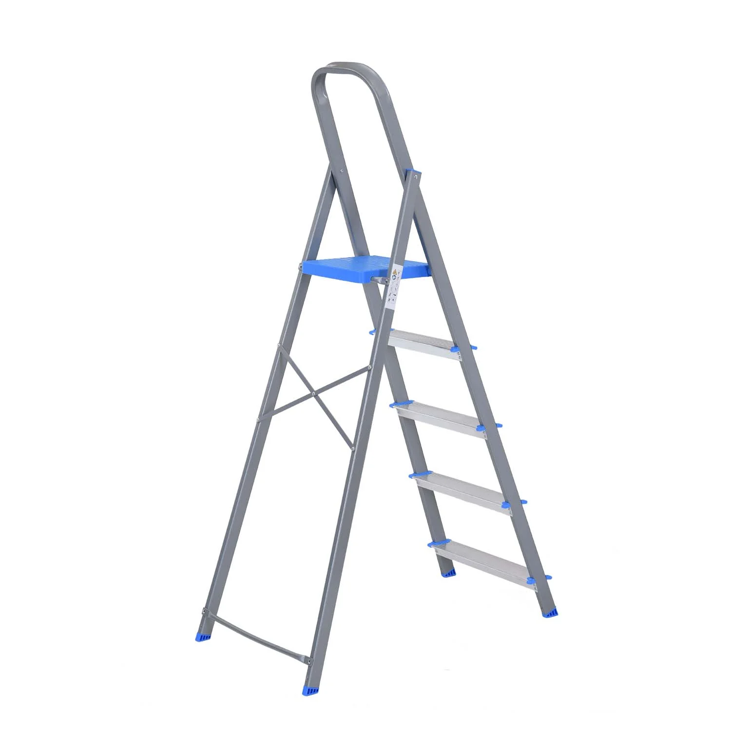Nilkamal Rise 5 Step Steel Ladder (Grey) - Image 9