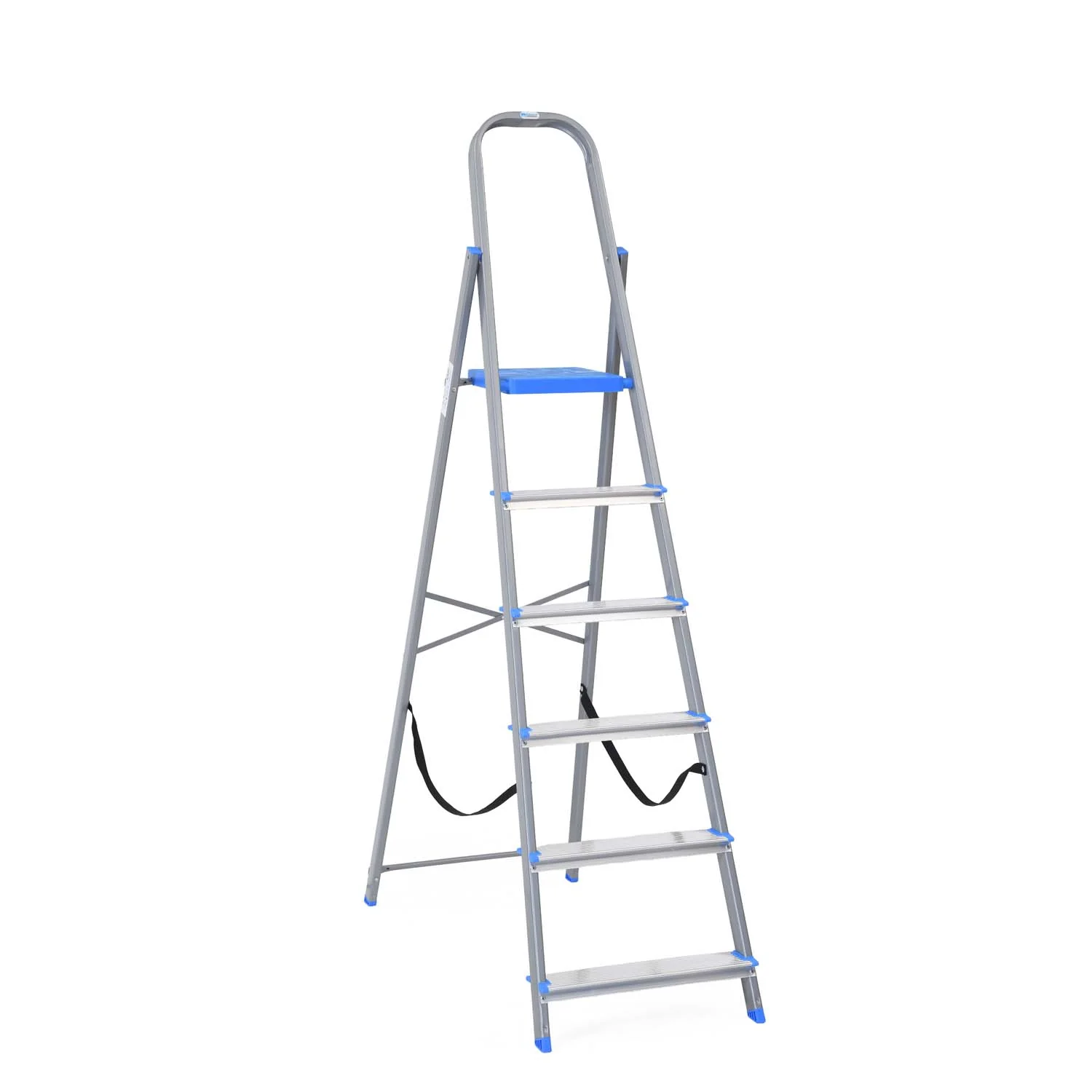 Nilkamal Rise 6 Step Steel Ladder (Grey) - Image 2