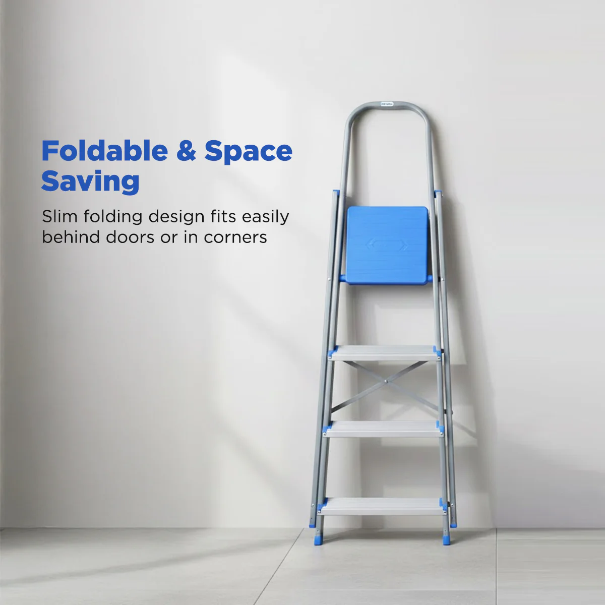 Nilkamal Rise 6 Step Steel Ladder (Grey) - Image 7