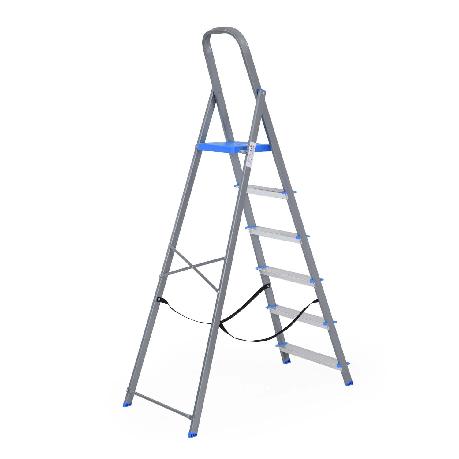 Nilkamal Rise 6 Step Steel Ladder (Grey) - Image 9
