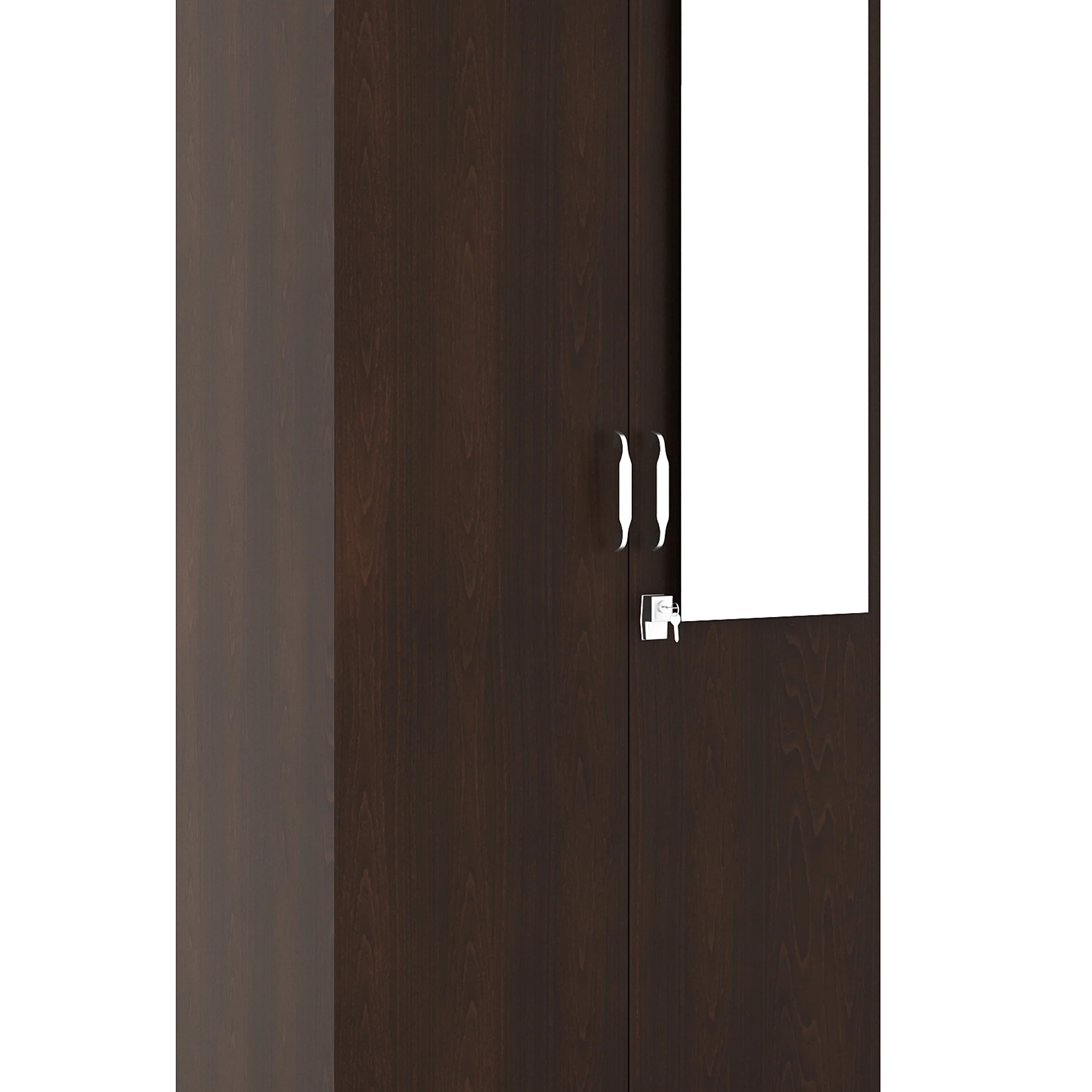 Nilkamal Riva 2 Door Wardrobe with Mirror (New Wenge) - Image 6