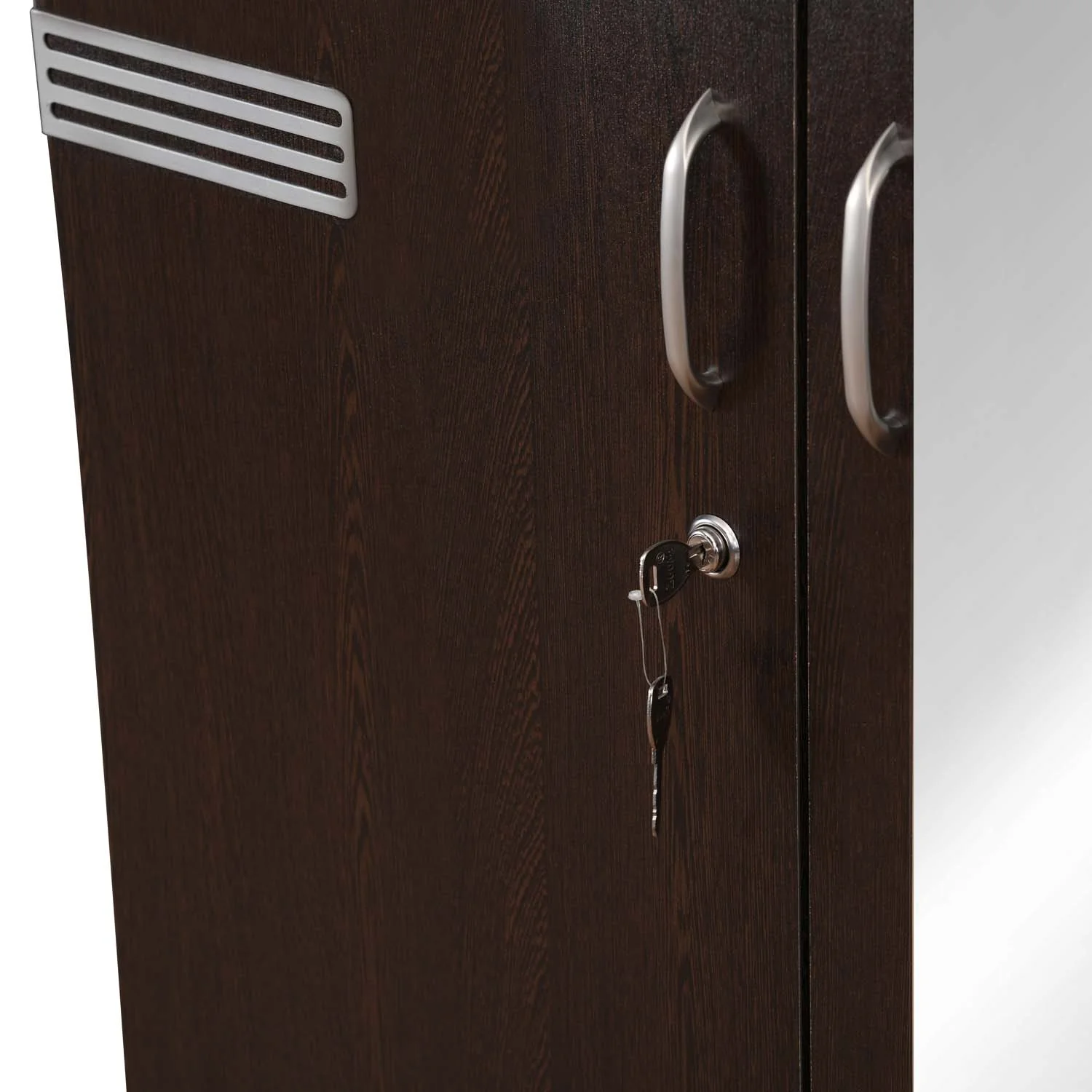 Nilkamal Riva 3 Door Wardrobe with Mirror (Wenge) - Image 10