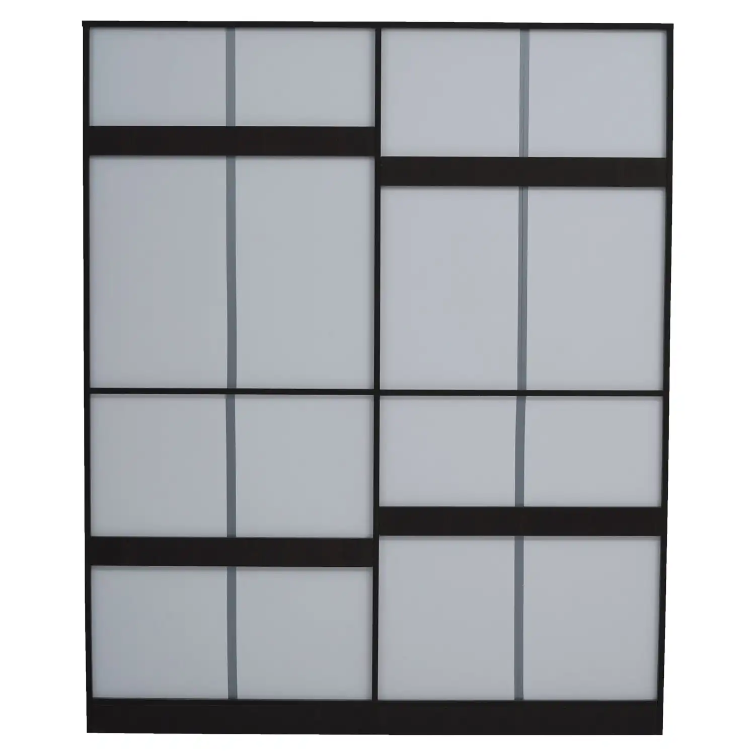 Nilkamal Riva 4 Door Wardrobe with Mirror (New Wenge) - Image 6