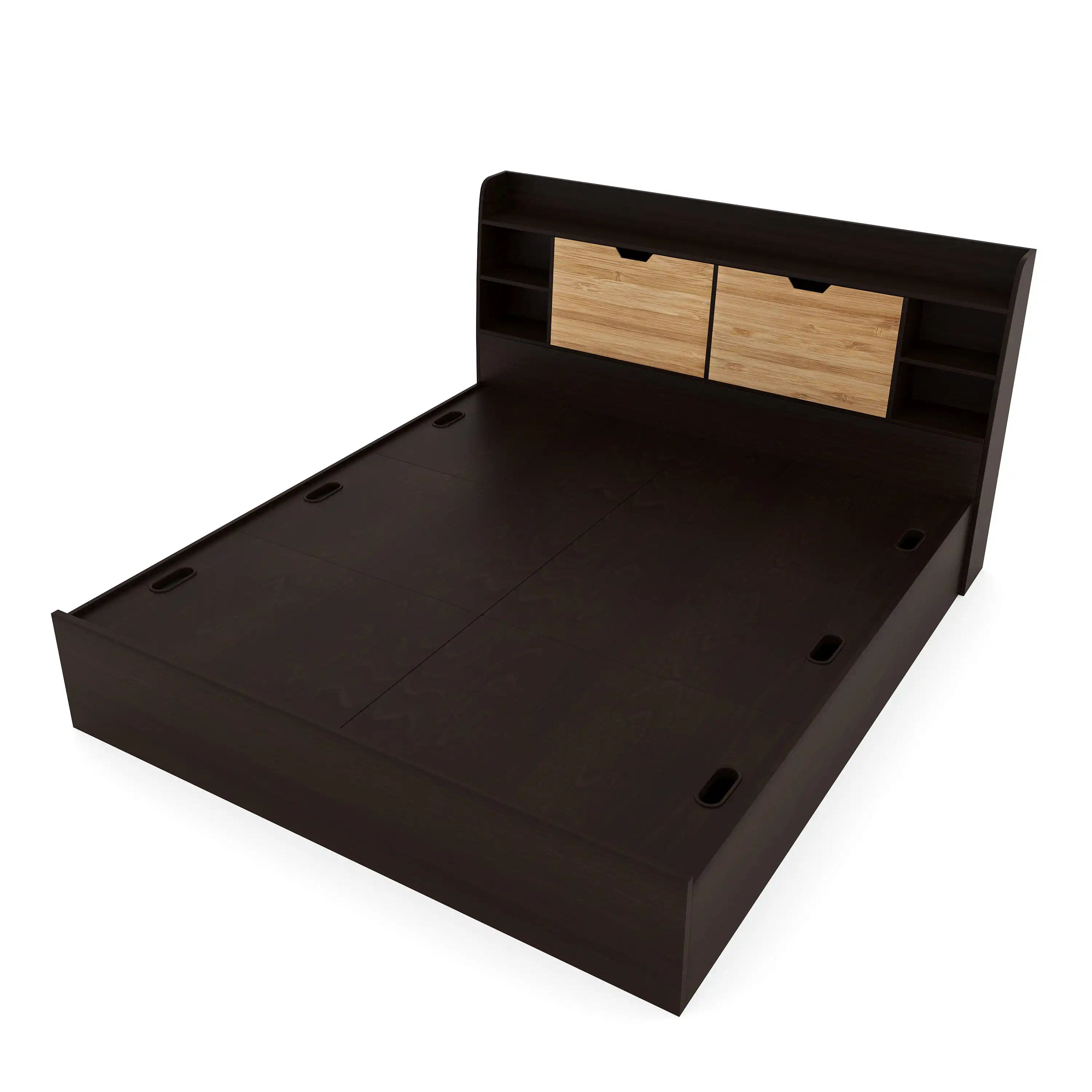 Nilkamal Riva King Bed With Storage (Wenge) - Image 3