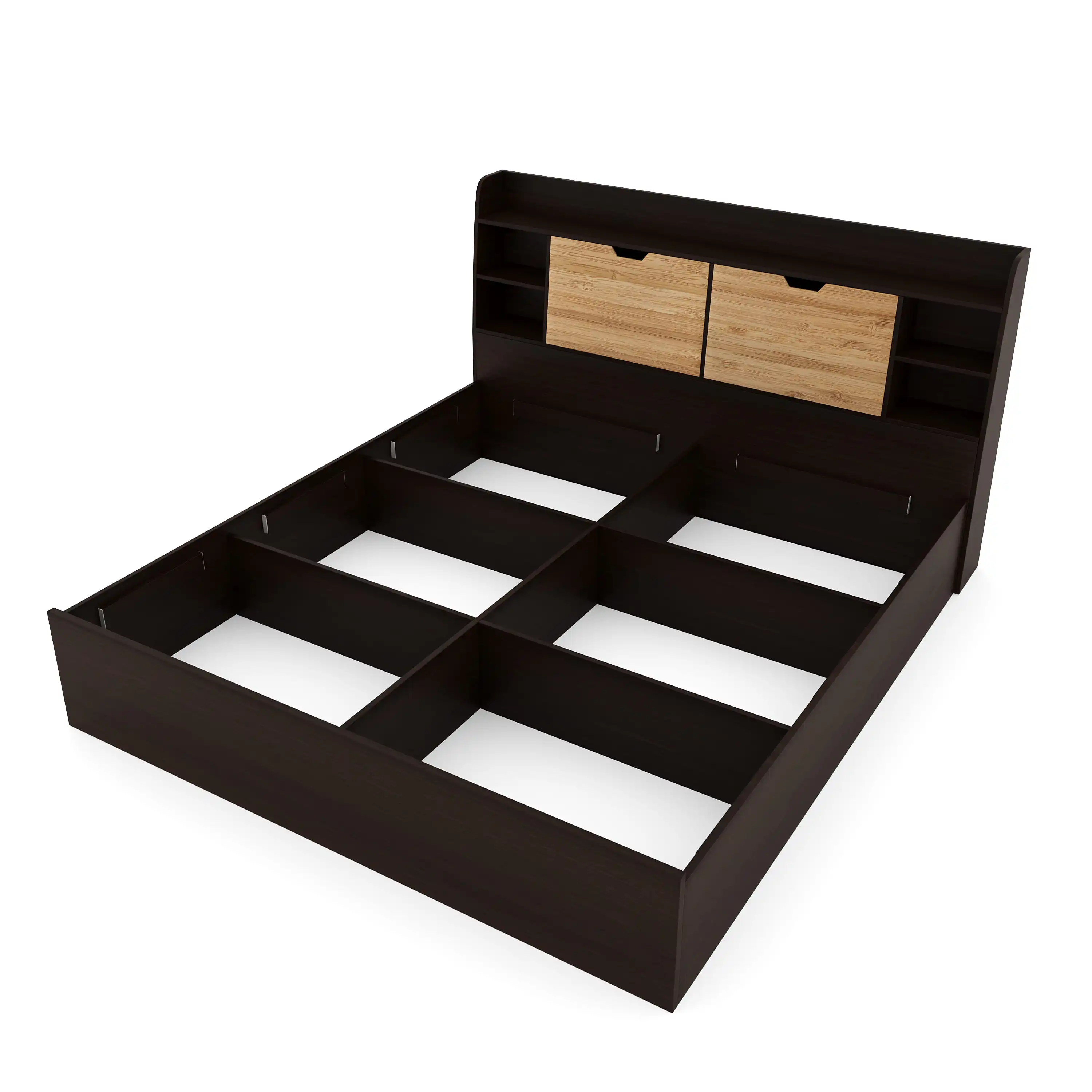 Nilkamal Riva King Bed With Storage (Wenge) - Image 6