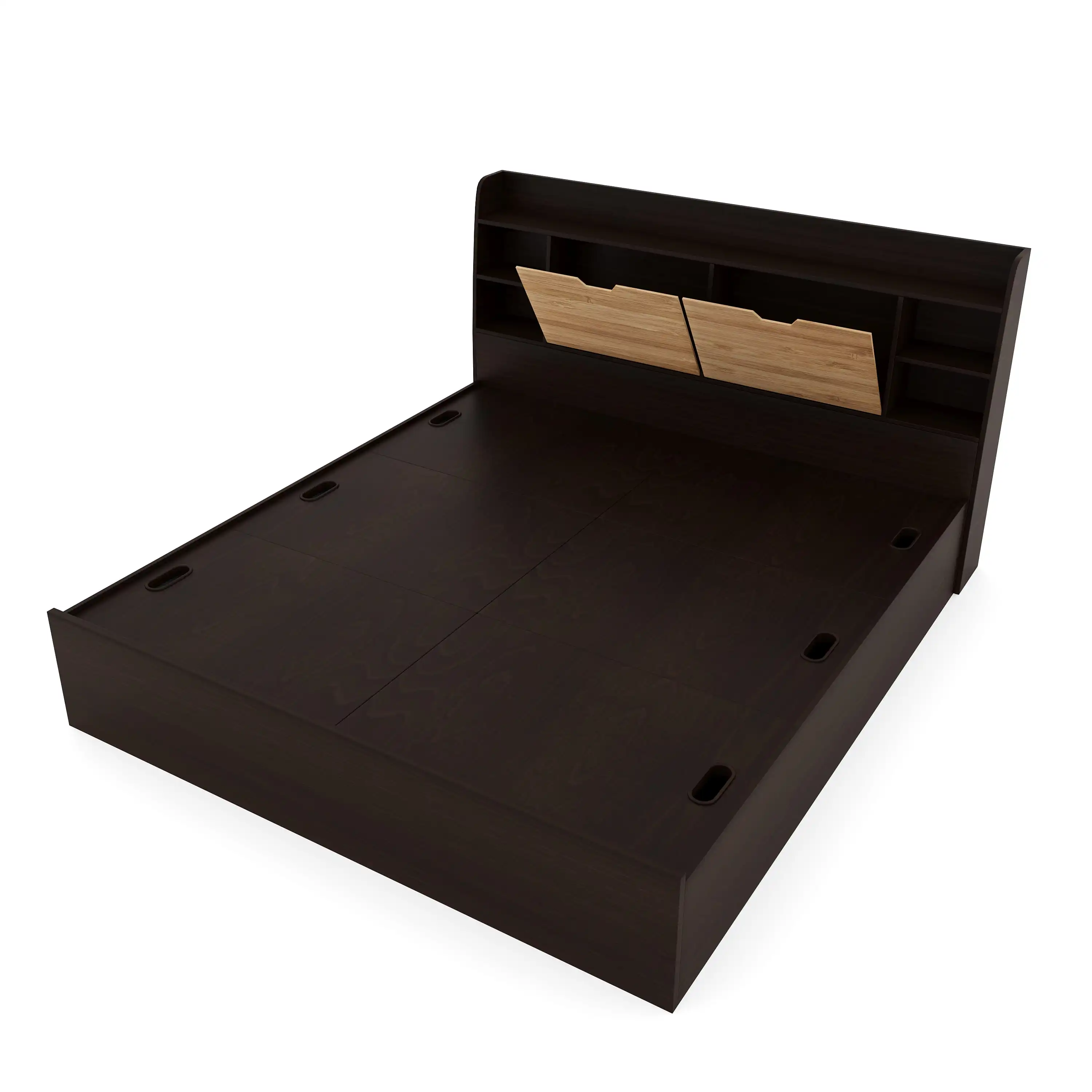 Nilkamal Riva King Bed With Storage (Wenge) - Image 7