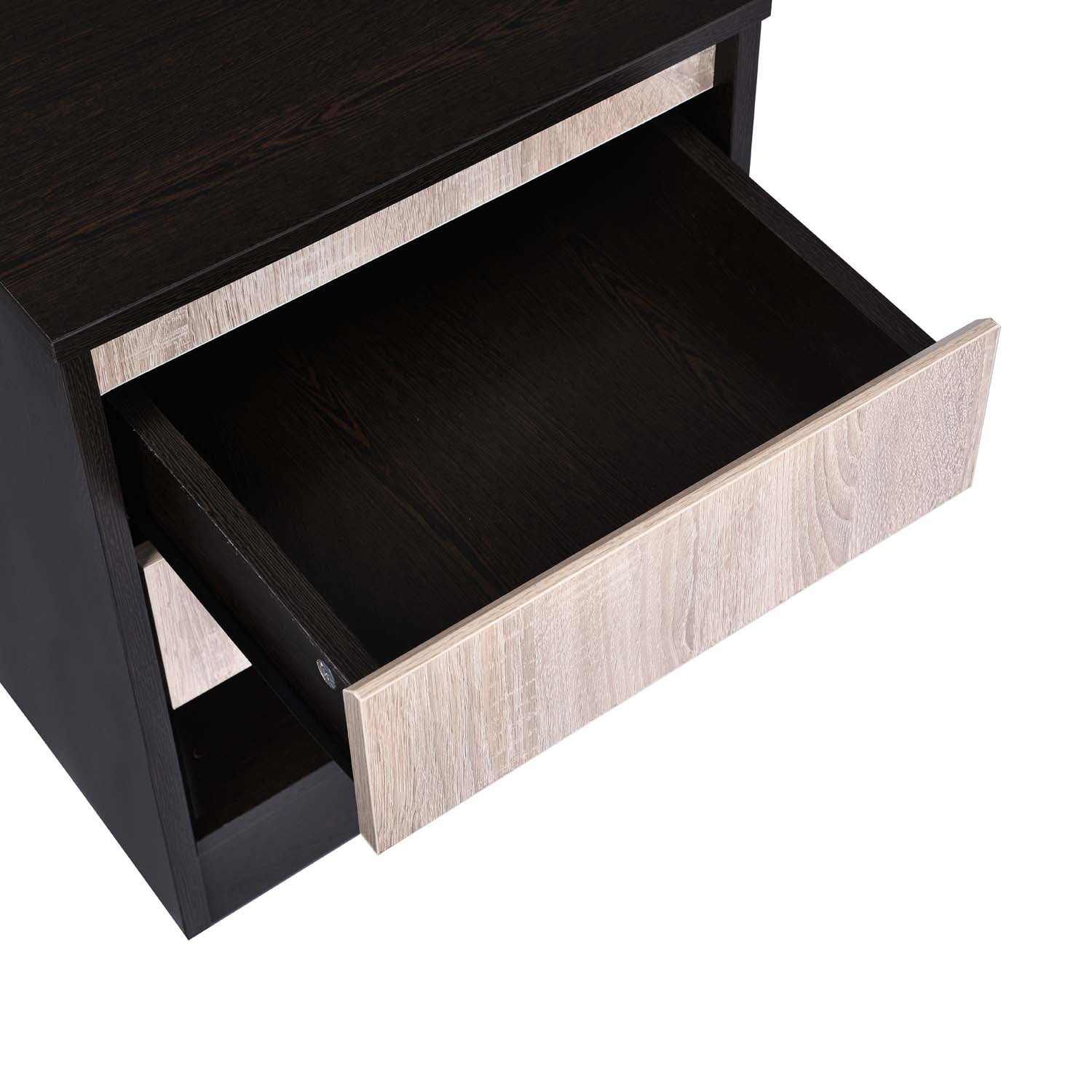Nilkamal Riva Night Stand (Wenge & Sonoma Oak) - Image 10