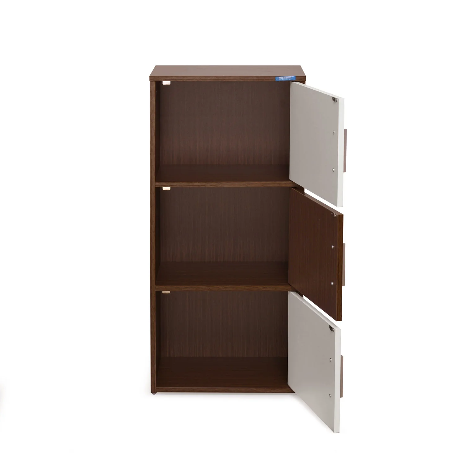 Nilkamal Sear 3 Tier Storage Cabinet (Oak/Frosty White) - Image 7