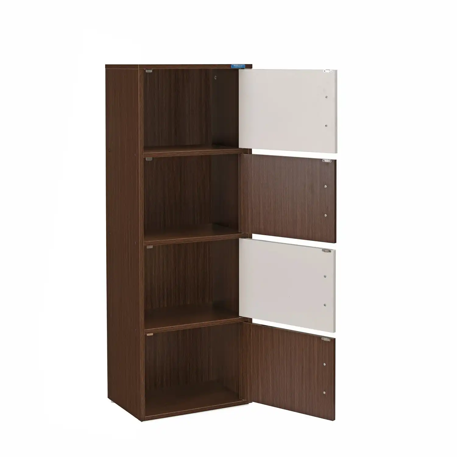 Nilkamal Sear 4 Tier Storage Cabinet (Oak/Frosty White) - Image 6