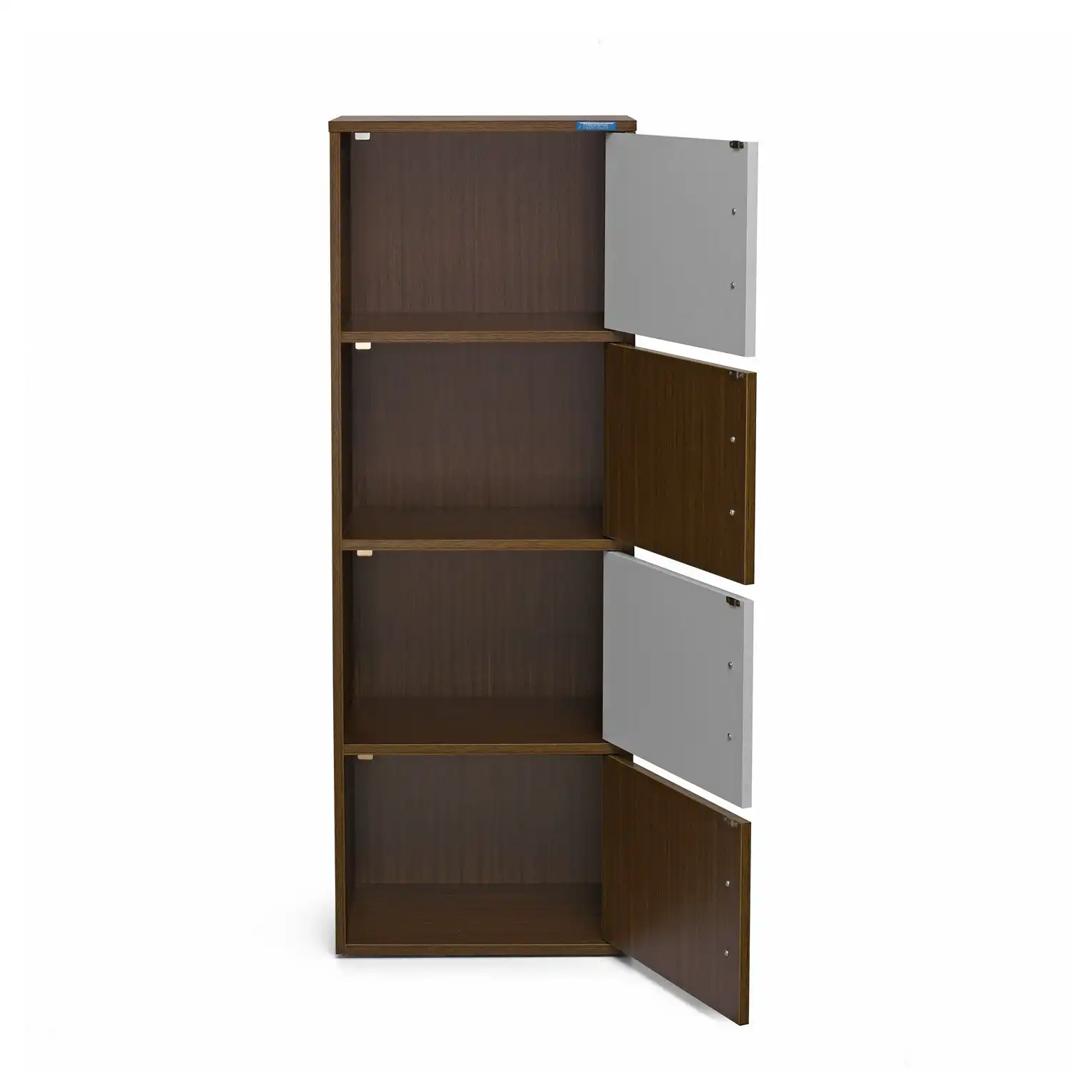 Nilkamal Sear 4 Tier Storage Cabinet (Oak/Frosty White) - Image 7