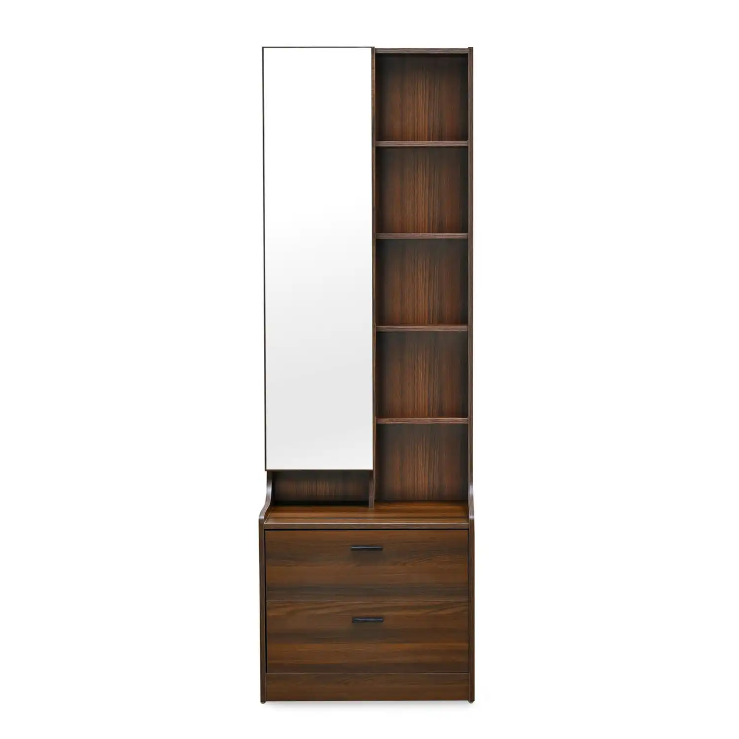 Nilkamal Serra Dresser with Mirror (Walnut) - Image 2