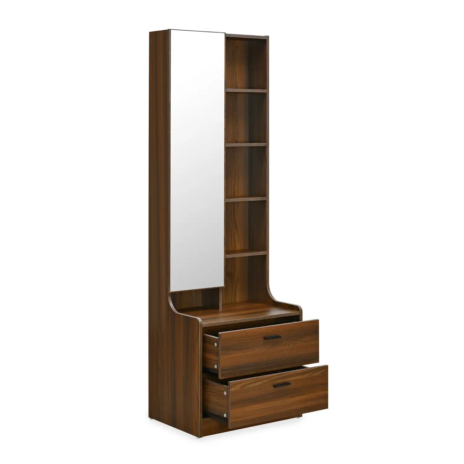 Nilkamal Serra Dresser with Mirror (Walnut) - Image 5