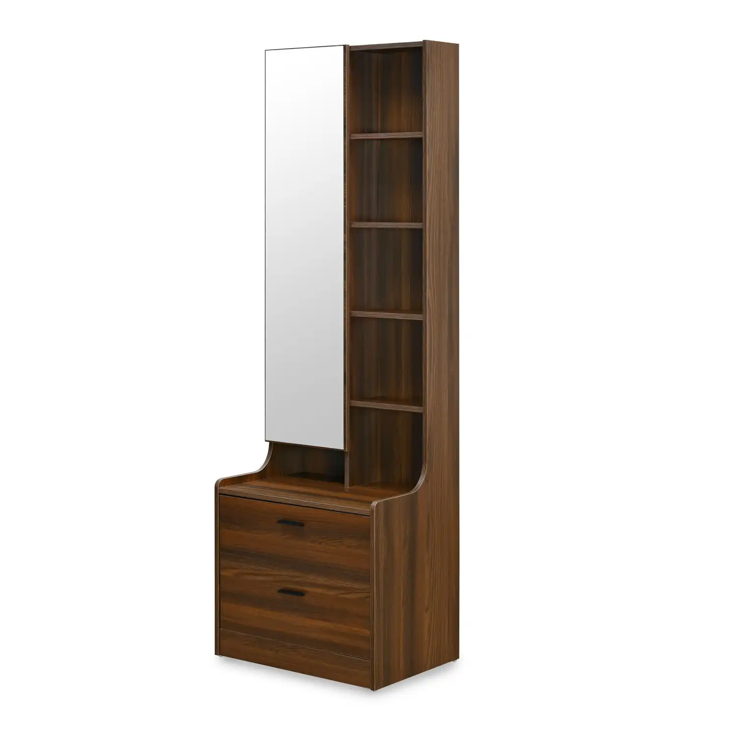 Nilkamal Serra Dresser with Mirror (Walnut) - Image 6