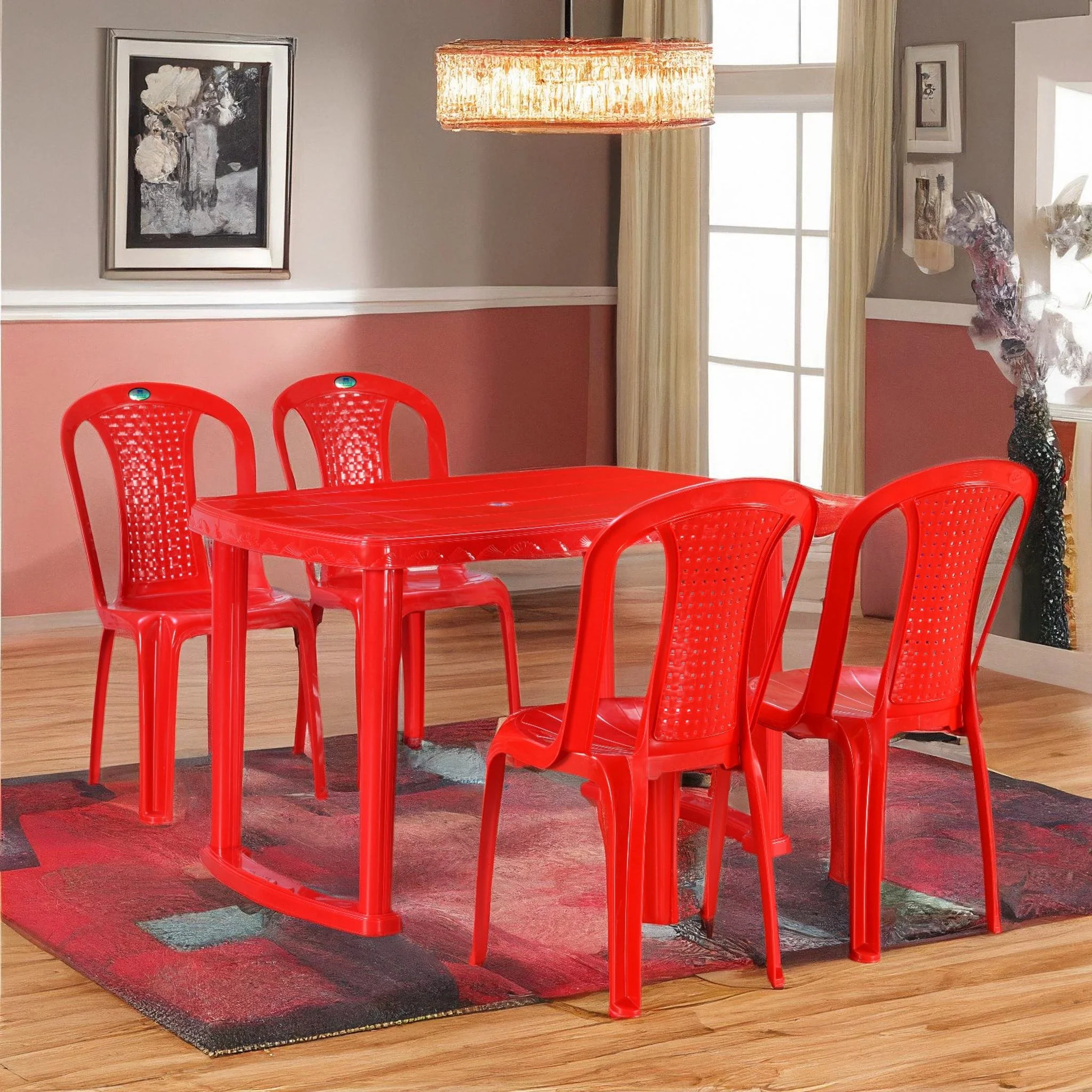 Nilkamal Shahenshah 4 Seater Dining Set - Image 19