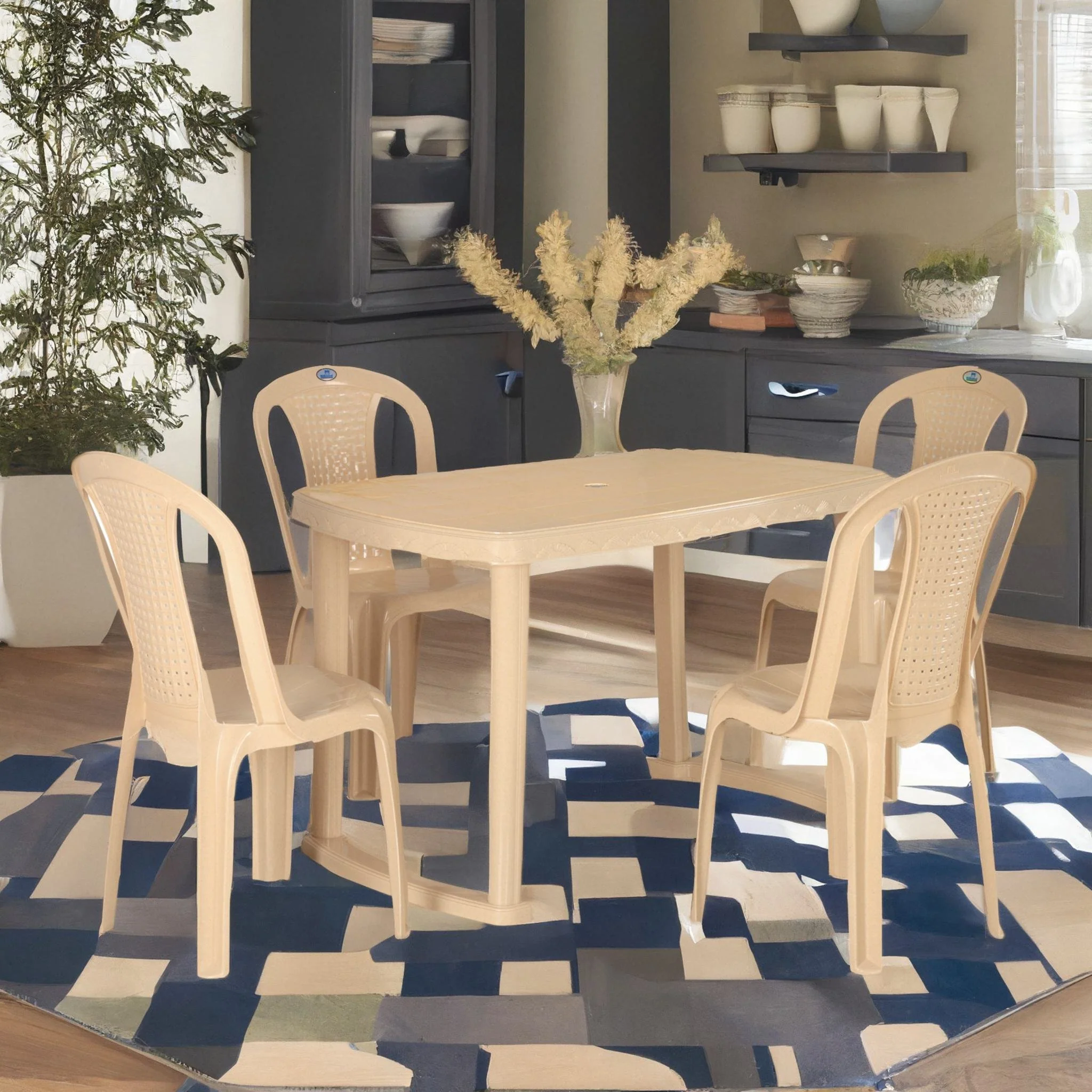 Nilkamal Shahenshah 4 Seater Dining Set - Image 3