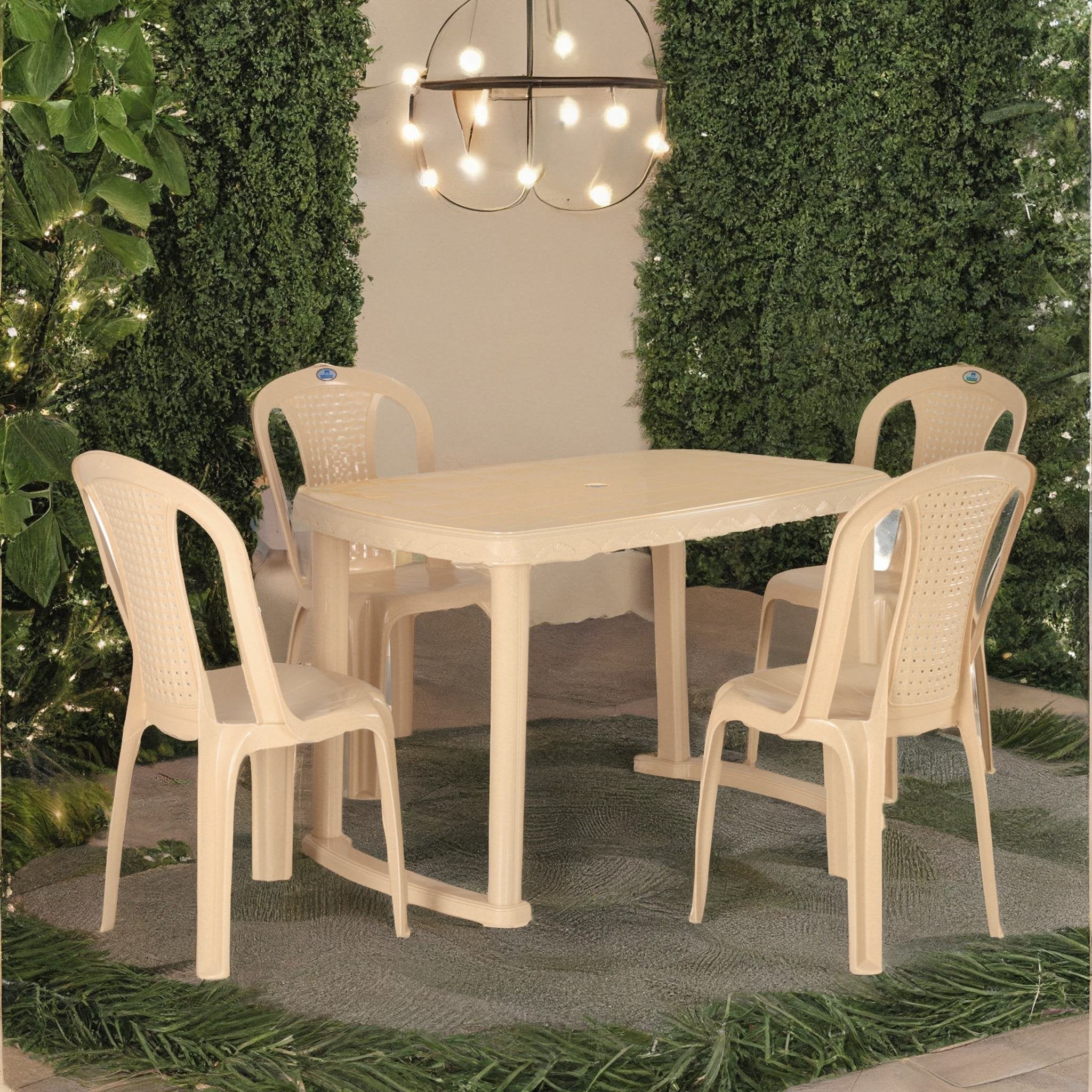 Nilkamal Shahenshah 4 Seater Dining Set - Image 4