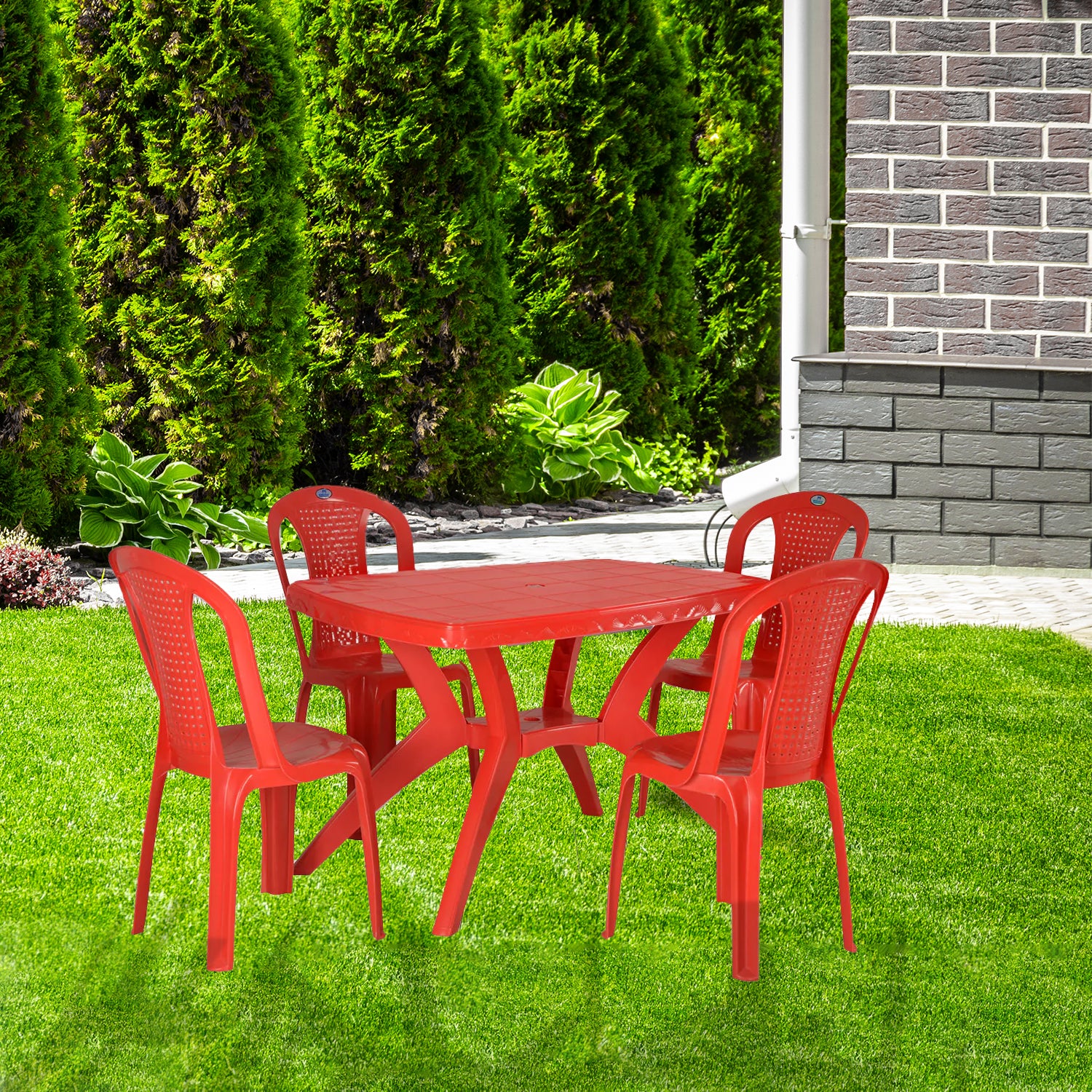 Nilkamal Shahenshah Kross 4 Seater Dining Set - Image 13